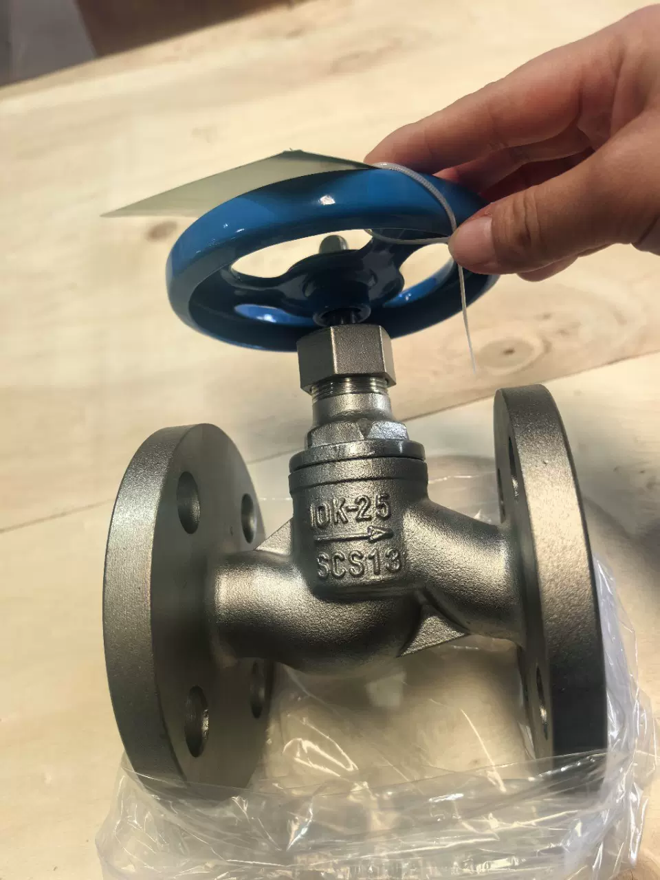 SCS13日标截止阀不锈钢304材质法兰截止阀