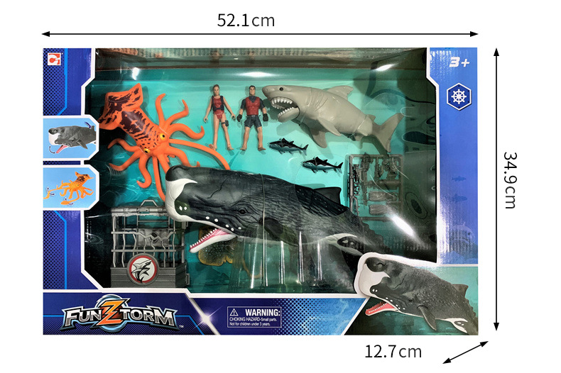 Fun Storm Deep Sea Biology Series Sperm Whale King Octopus