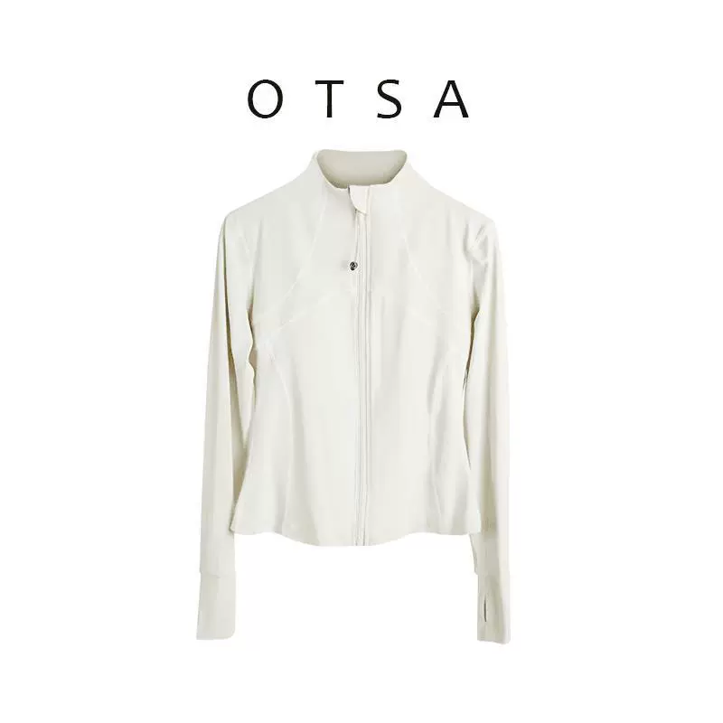 Спортивная куртка OTSA, одежда для фитнеса, женские топы с длинными рукавами, одежда для бега, одежда телесного цвета для йоги, куртка LULU, защита от солнца 109