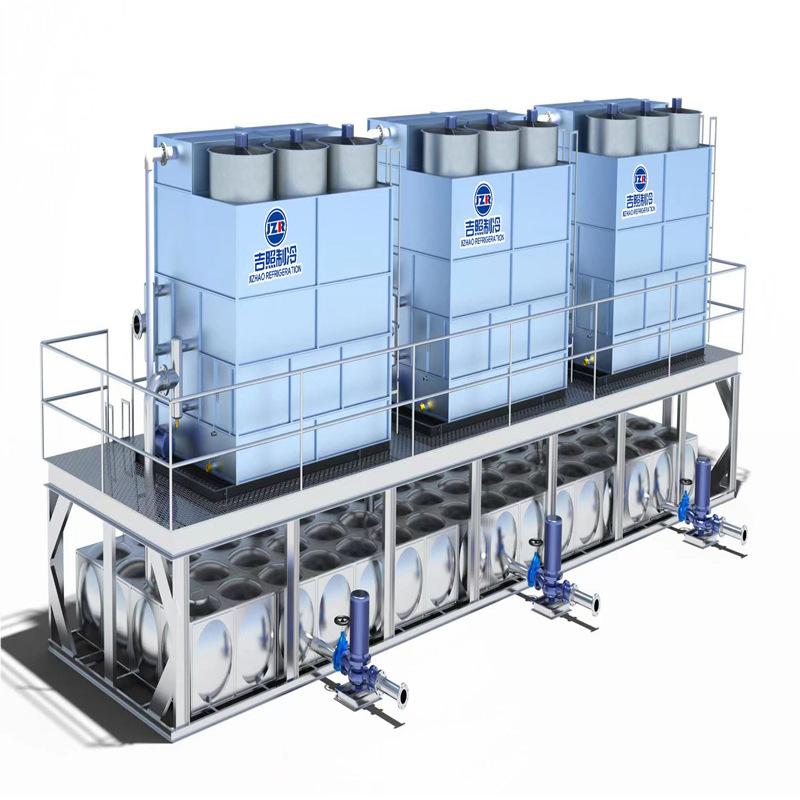 吉照JZ-BN-500T闭式冷却塔中频炉循环水降温低噪音低能耗节能环保