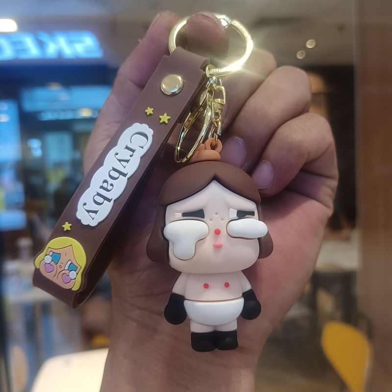卡通哭娃钥匙扣眼泪娃娃公仔汽车钥匙链潮流情侣包包挂件礼品批发|undefined