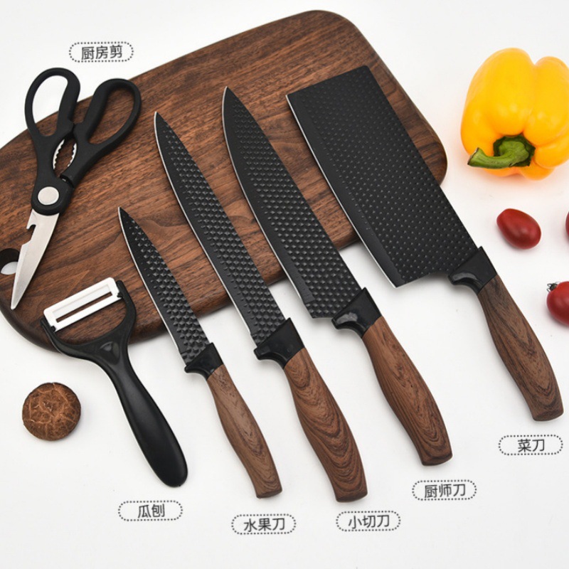 人気の刃物六星紋は六星紋六点セットのキッチンステンレス工具セットのプレゼントカラーボックスをカバーしています。