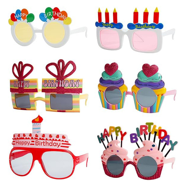 Gafas de fiesta de cumpleaños Gafas de fiesta Happy birthday FIESTA Gafas de feliz cumpleaños