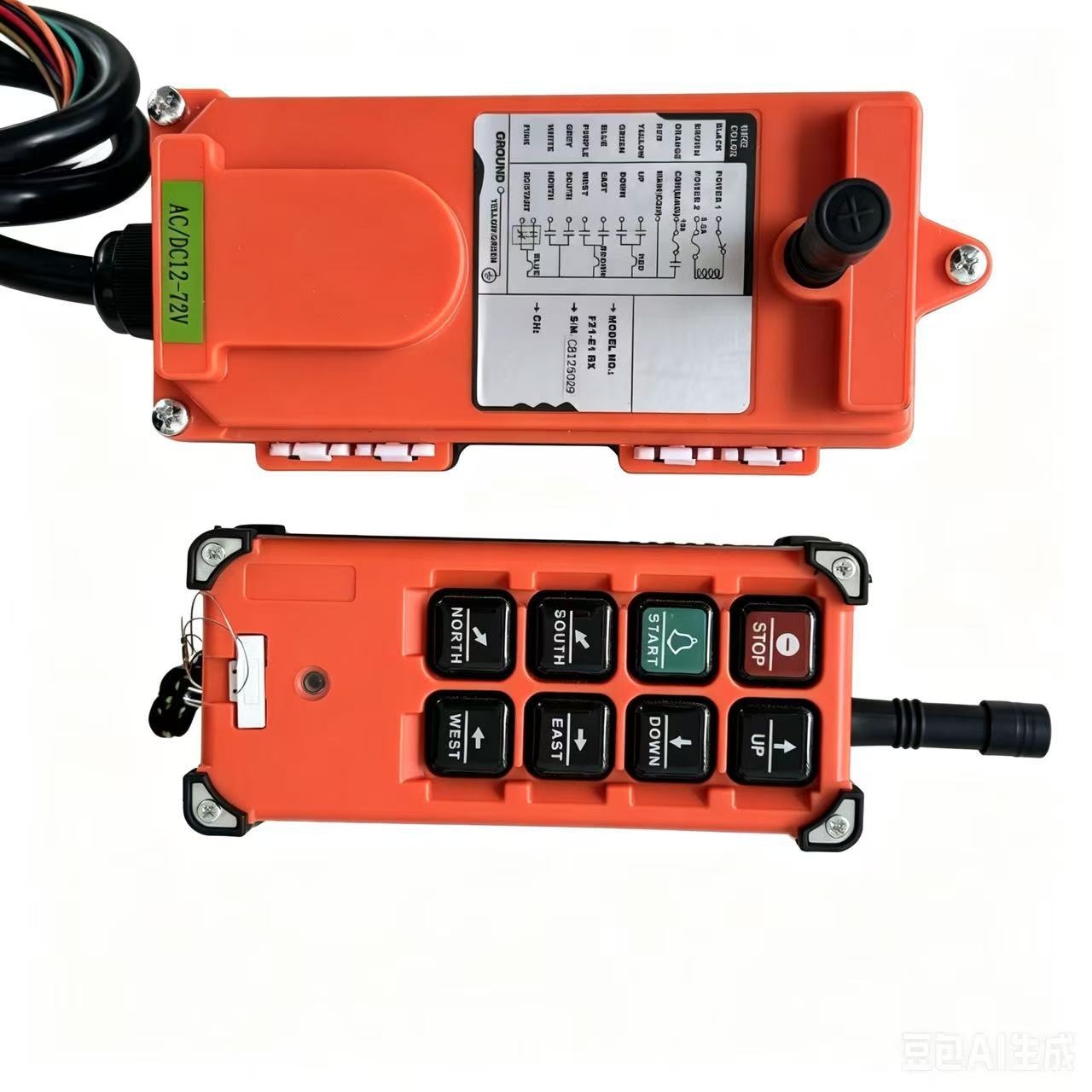 F21-E1B Botón en inglés Control remoto industrial inalámbrico Versión de exportación transfronteriza Control remoto de conducción Control remoto Yuding