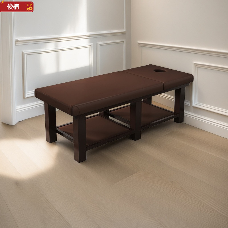 Cama de masaje para salones de belleza, cama de masaje tradicional china, cama de tratamiento corporal con agujeros, cama de tratamiento en casa, cama de esponja, cama de belleza
