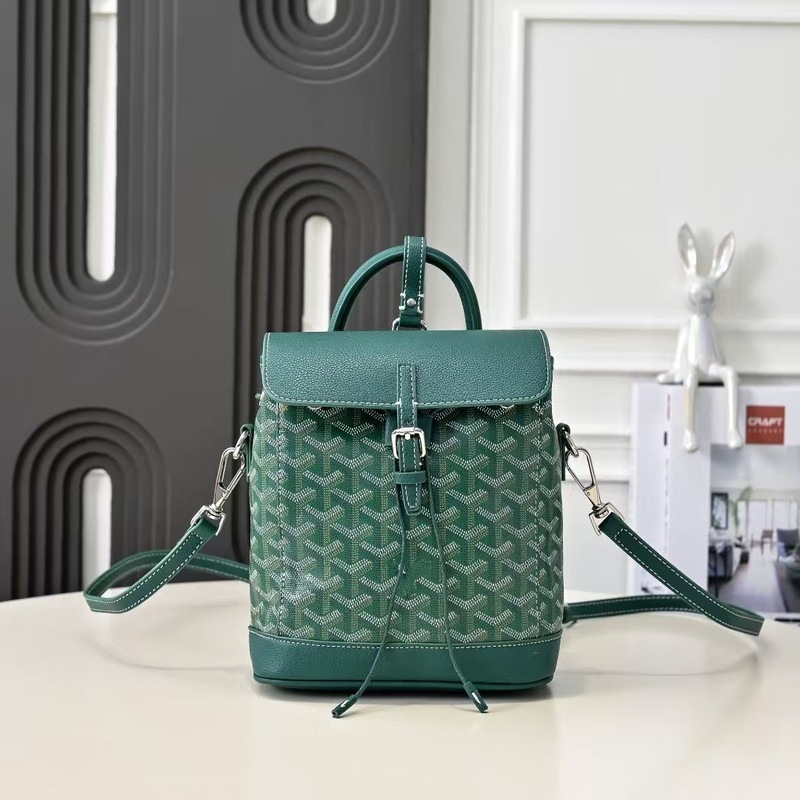 原厂狗牙Goyard Alpin迷你双肩背包翻盖mini手提单肩斜挎包背包|undefined