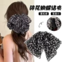 韩国碎花甜美蝴蝶结鲨鱼夹