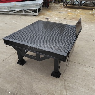 Curb Ramp Extension Unloading Platform, Removable Leg Ramp Platform, 2m Container Ramp Extension Flat