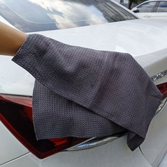 Pineapple Patterned Square Microfiber Car Wash Towel Absorbent Honeycomb Wash Cloth Cleaning Cloth Dish Cloth