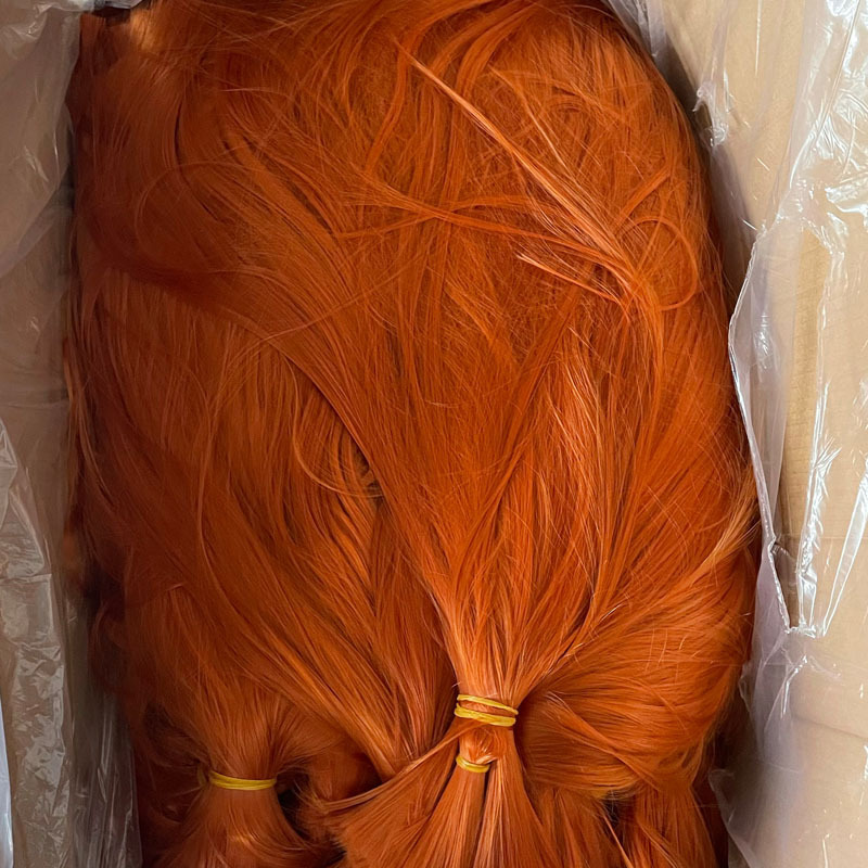 Cross-border ebay hot hair wig untreated raw materials flame retardant high temperature wire manufacturers in stock a generation of hair