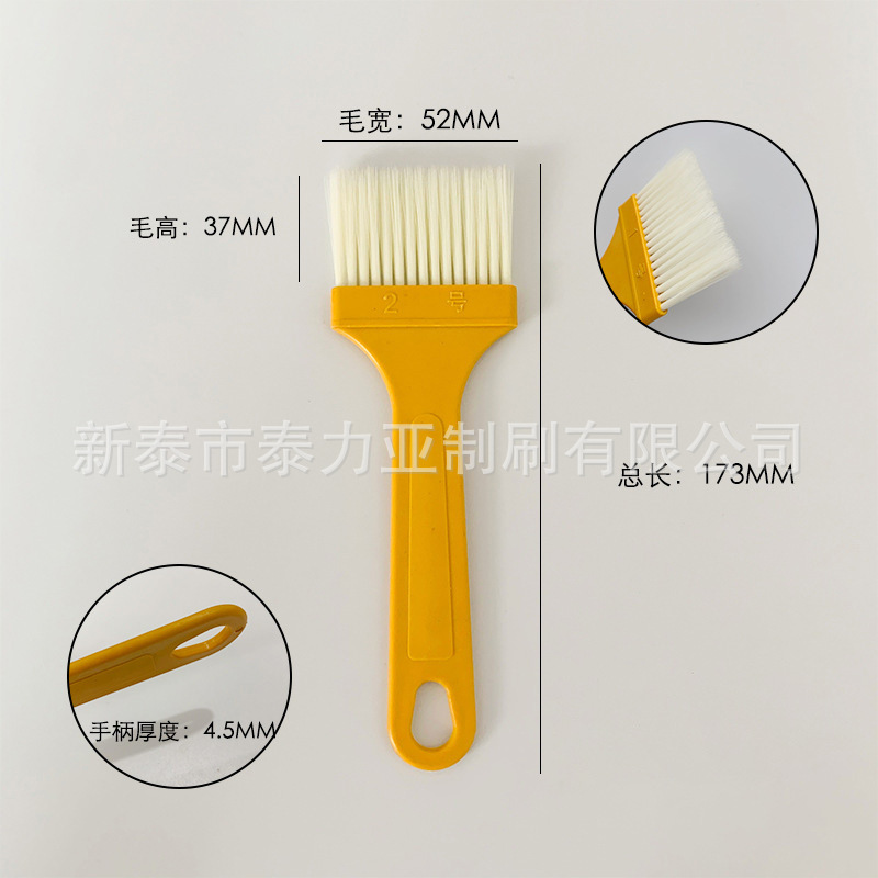 Fábrica al por mayor mango de plástico cepillo de plantación de cabello afilado cepillo de pintura de seda sin pelusa cepillo de barbacoa limpieza industrial cepillo de pelo suave