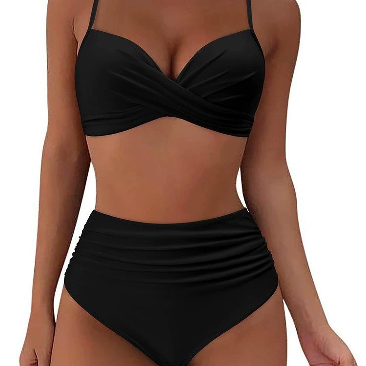 Split swimwear, sexy push up bra, European style