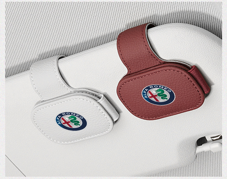 Suitable for Alfa Giulia Juliet/Stelvio Car Glasses Clip Multi-Functional Magnetic Absorption