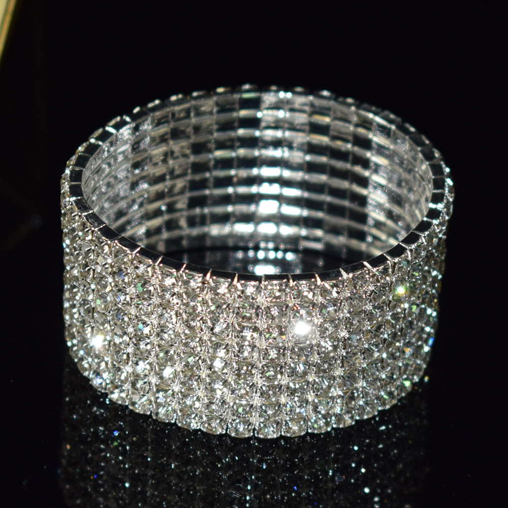 Luxurious Circle Alloy Plating Rhinestones Bracelets display picture 7