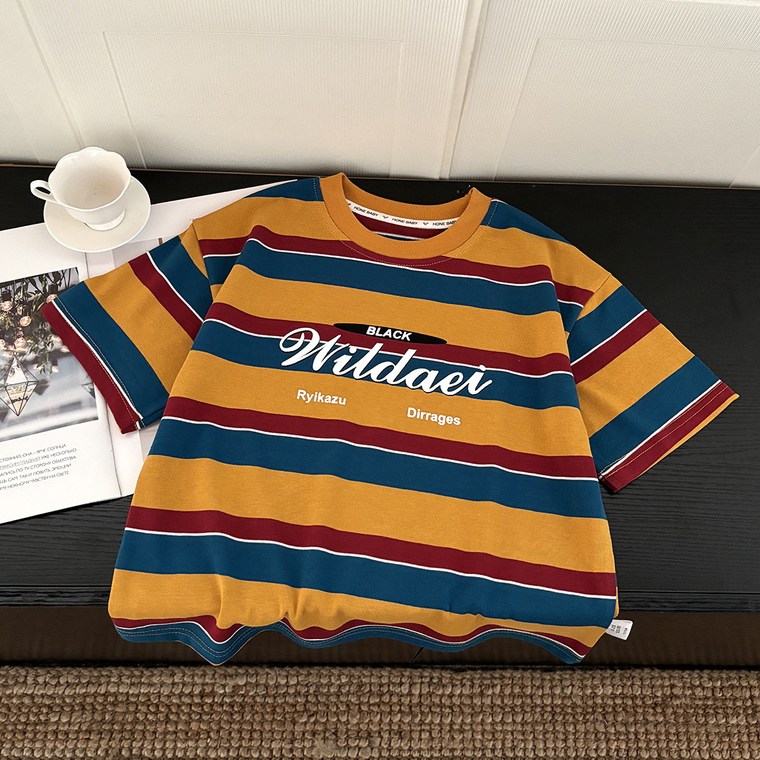 Summer retro T-shirt for men and women