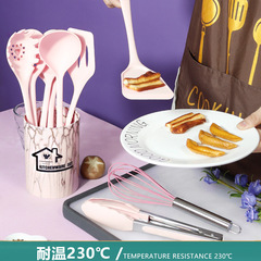 硅膠鍋鏟湯勺22件套不粘鍋硅膠鏟食品級硅膠鏟子硅膠廚具套裝批發