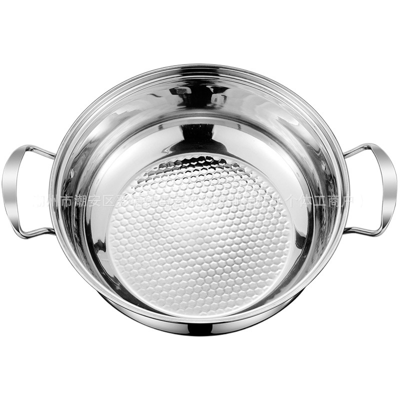 Steam hot pot special pot stainless steel sauna plate raw sauce seafood steaming plate steam pot chicken special household soup pot clip
