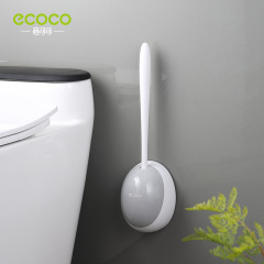 Ecoco Smart Toilet Brush Wall-Mounted Creative Bathroom Silicone Toilet Brush Set