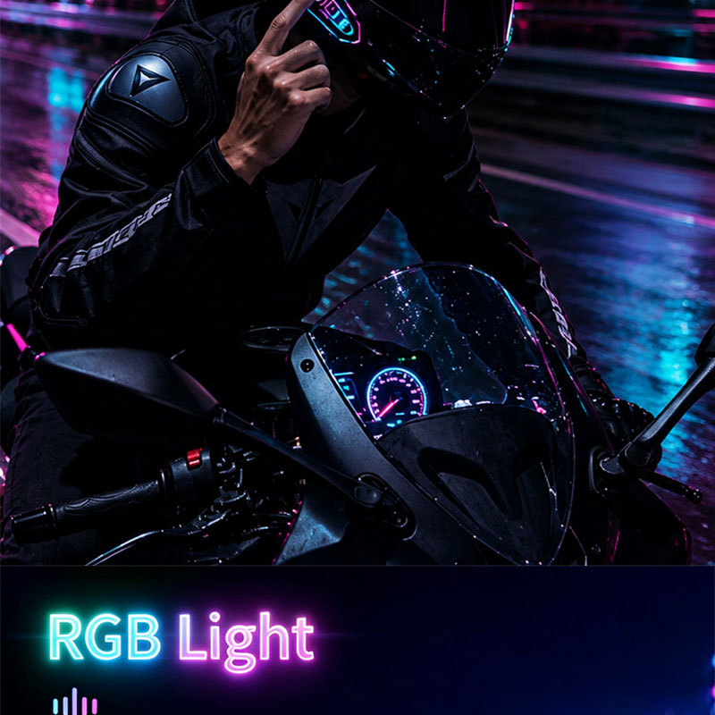 Cross-Border Foreign Trade Helmet Bluetooth Headset, Helmet Bluetooth Intercom Headset, Full-Face Helmet, Half-Face Helmet, Motorcycle Riding Stereo Headset