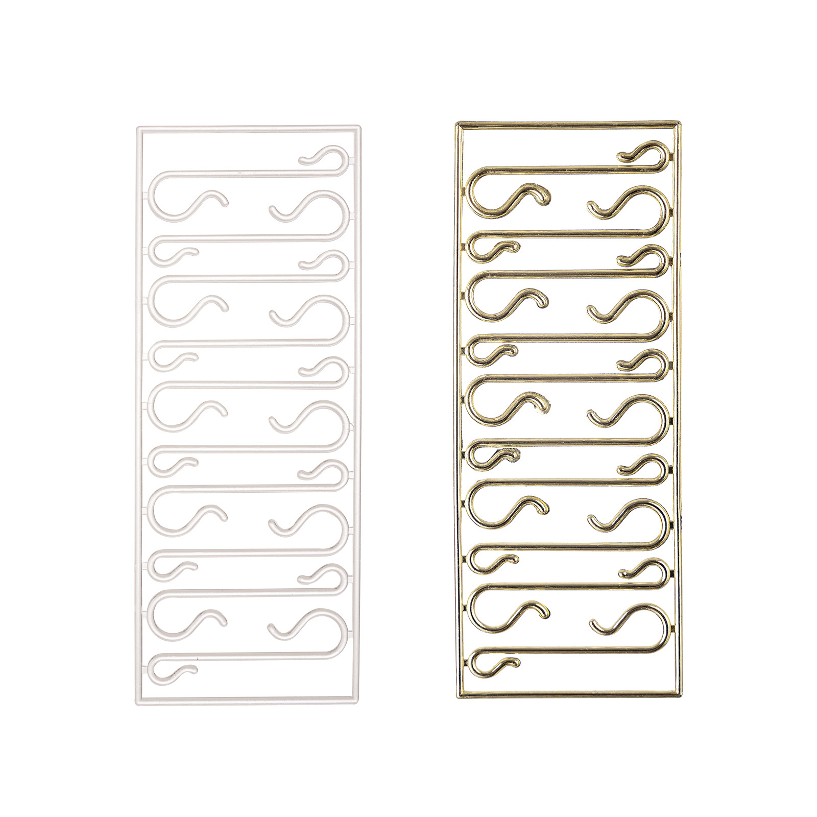 Christmas S Hook Pendant Christmas Tree Accessories Golden Hook Transparent Color Christmas S Hook Decoration_voghion.com