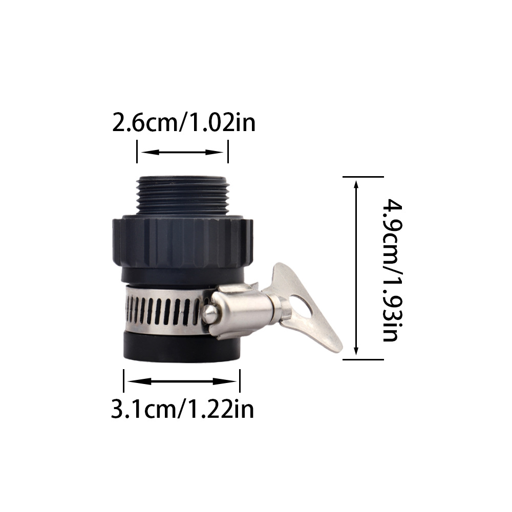 Accesorios de conector de grifo de jardín invernadero equipo de riego universal conector rápido de tubería de agua riego por goteo y accesorios