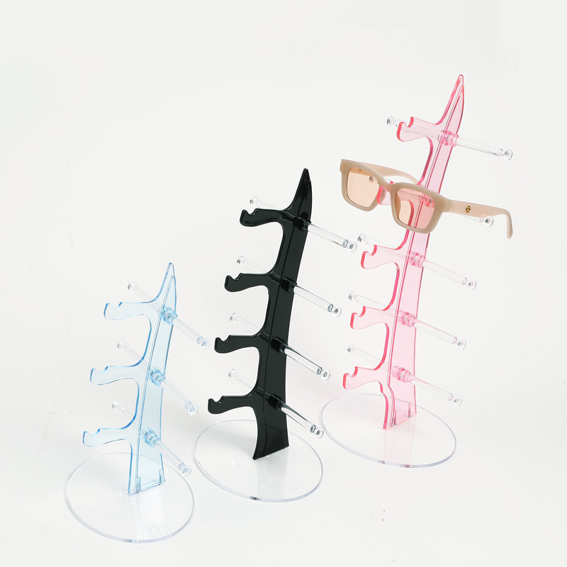 Counter Glasses Display Stand, Small Prop Storage, Display Rack, Decorative, Can Hang 3 Pairs, 4 Pairs, 5 Pairs of Glasses