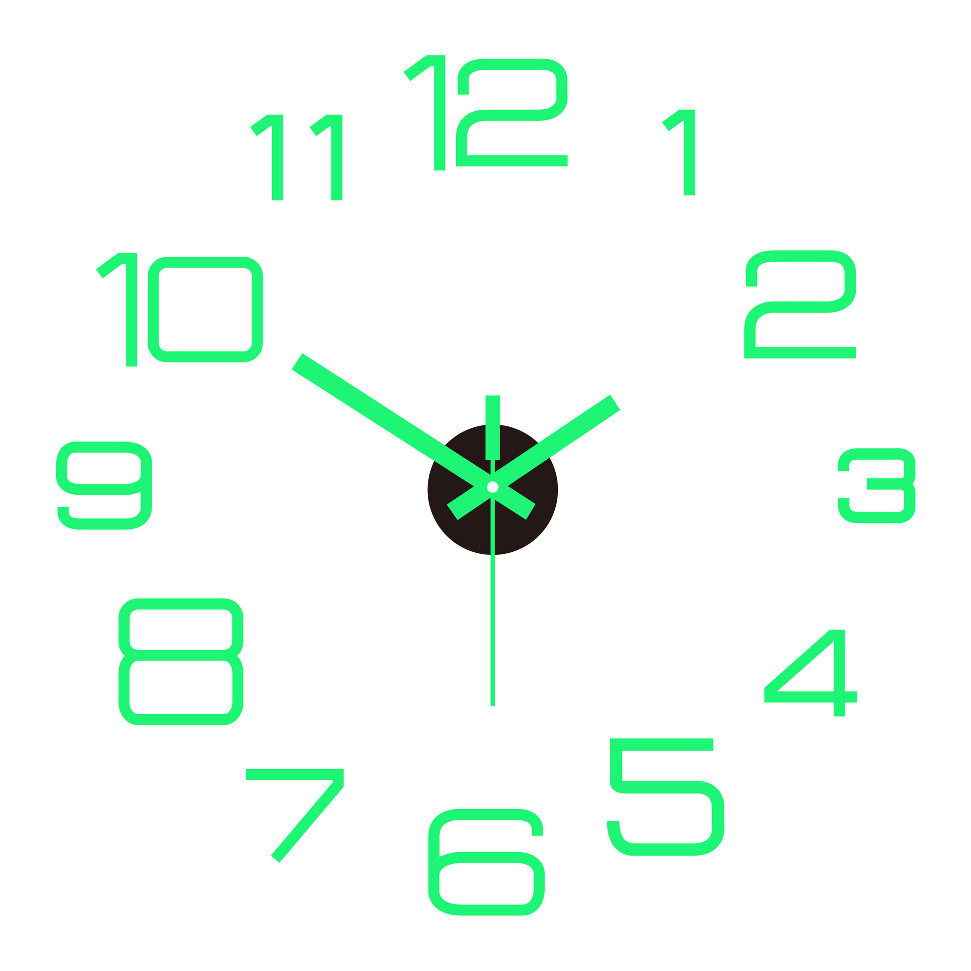 Fábrica directa DIY Reloj de pared Super gran tamaño moda creativo Reloj de pared espejo pegatina Reloj de pared simple acrílico Reloj de pared