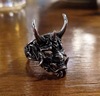 Japanese ring, mask, trend jewelry, accessory, punk style