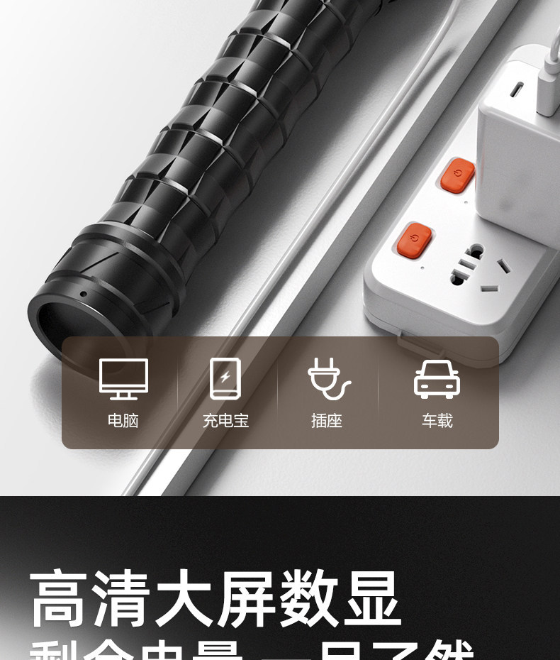Aluminum Alloy Flashlight, Outdoor Strong Light, Flash Flashlight for Adventure, Ultra-Bright, High-Lumen, High-Power Lithium Battery, Long-Lasting Flashlight
