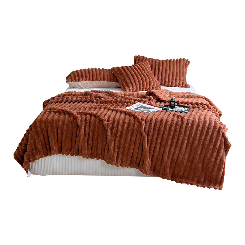 TEMU transfronterizo conejo peluche mantas de invierno engrosado oficina siesta mantas sofá mantas de coral peluche mantas de almuerzo