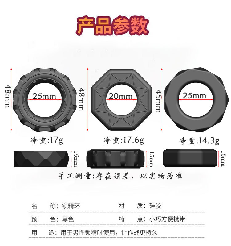 Liquid Silicone Locking Ring with Wheel-Type Precision Adjustment for Delay — detail image 11