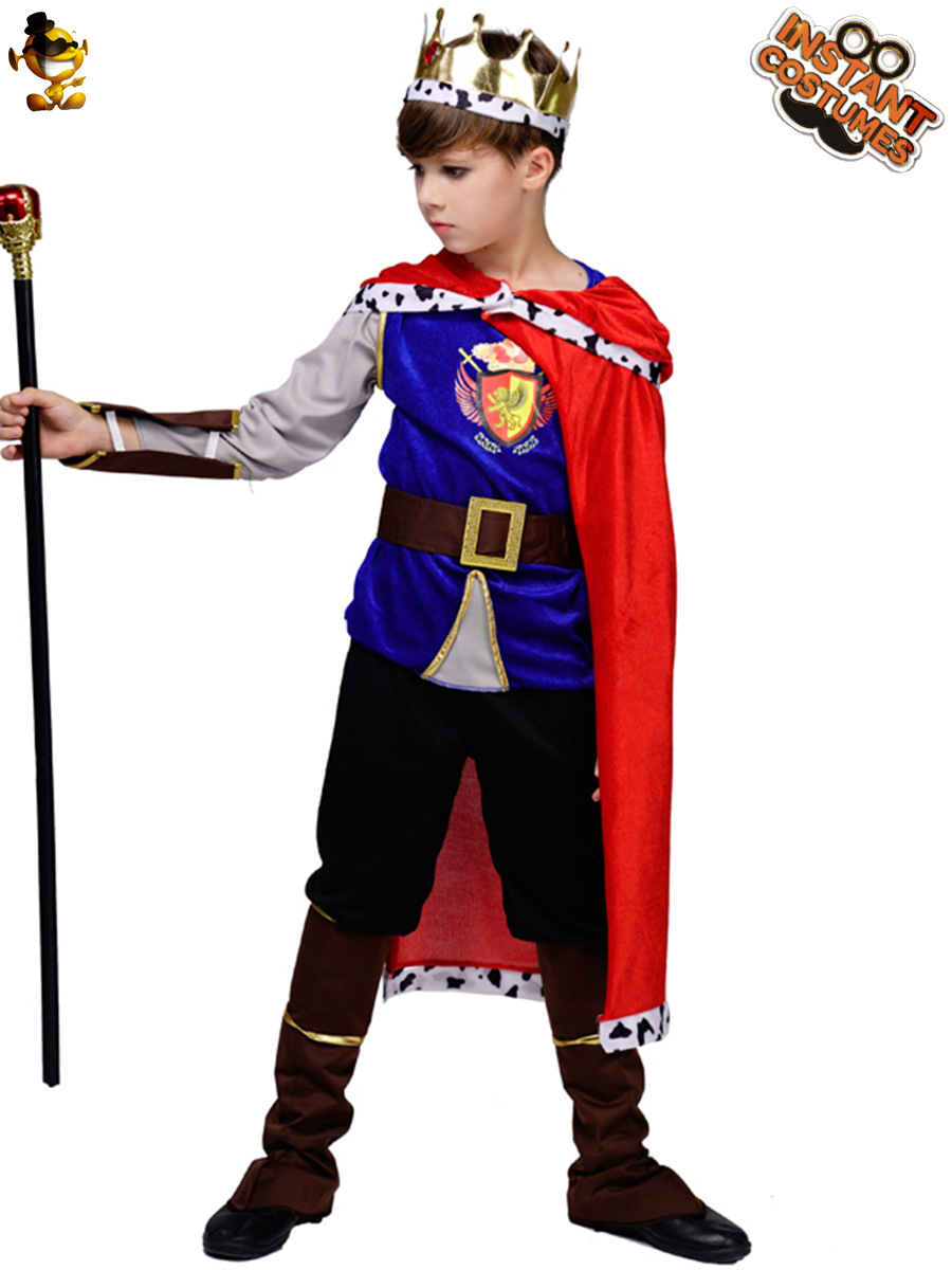 Halloween niños rey Cosplay traje etapa rendimiento traje niño rey traje juego de rol