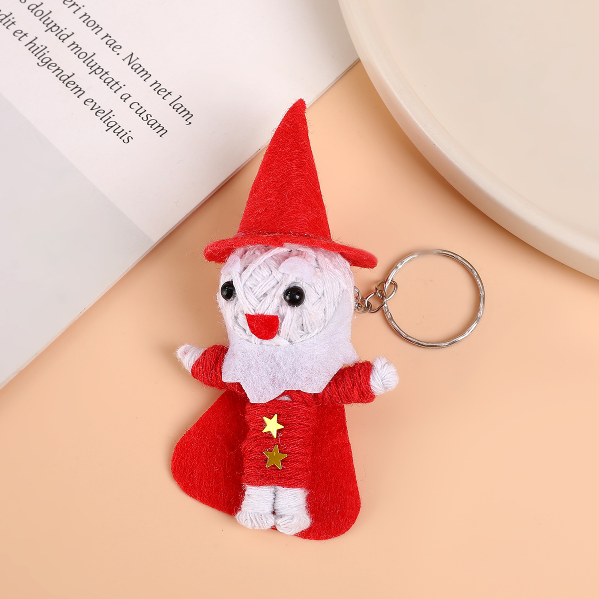 Lana hecha a mano malvada muñeca bruja muñeca decoración navideña ambiente regalo llavero Halloween