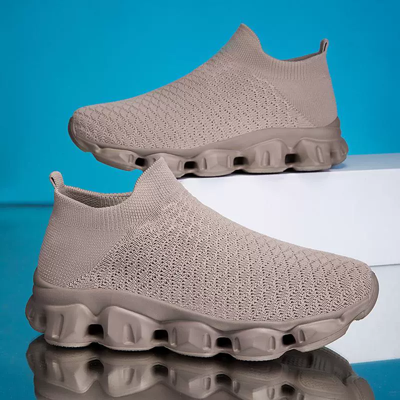Повседневная спортивная обувь для трансграничных перевозок, женская обувь больших размеров, носки из трикотажа, обувь на мягкой подошве, дропшиппинг Tume, AliExpress, Wish, Xiyin.