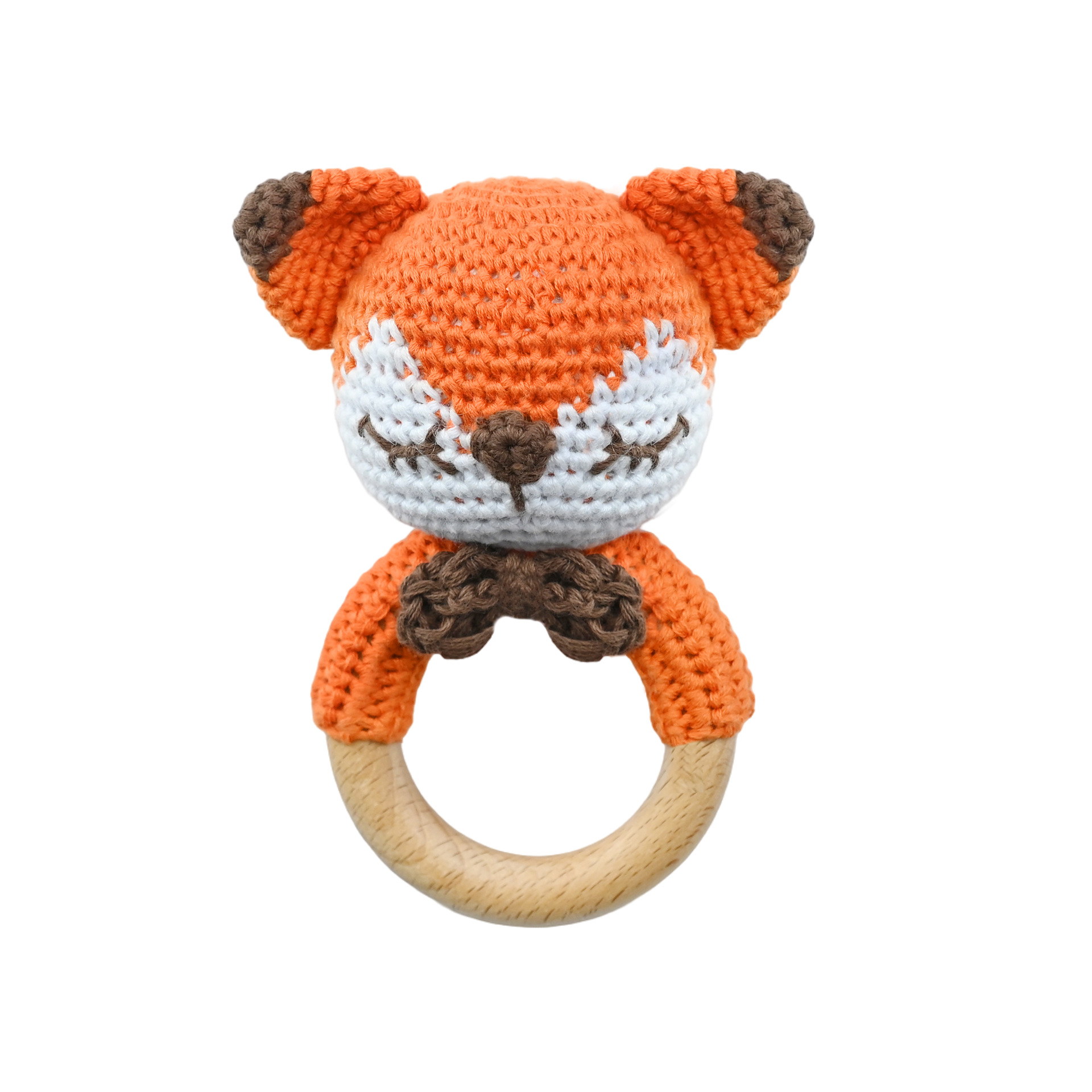 Productos para bebés círculos de haya para bebés, bebés creativos, manos tranquilizadoras, cuentas, ganchillo de animales, campanas