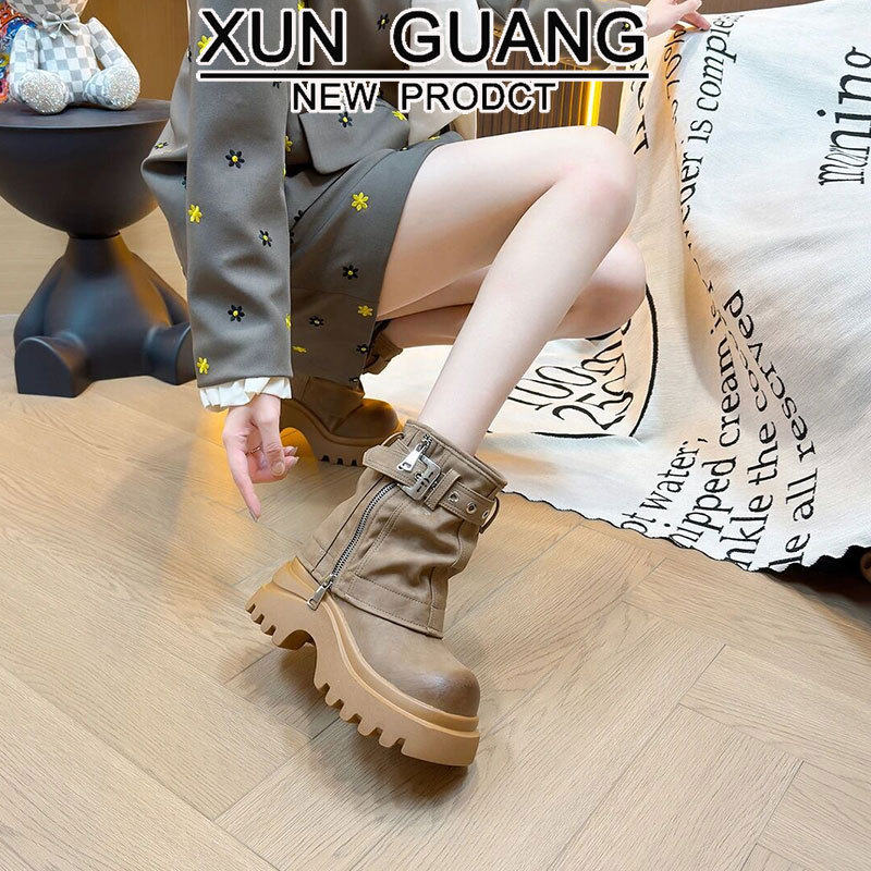 真皮马丁靴子女2025秋冬季新款百搭厚底爆款女鞋复古短靴女中筒靴|undefined