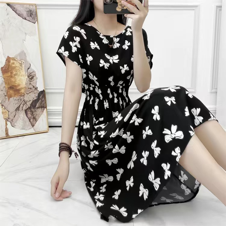 Completo gonna mare in seta e cotone donna stile bohémien midi_voghion.com