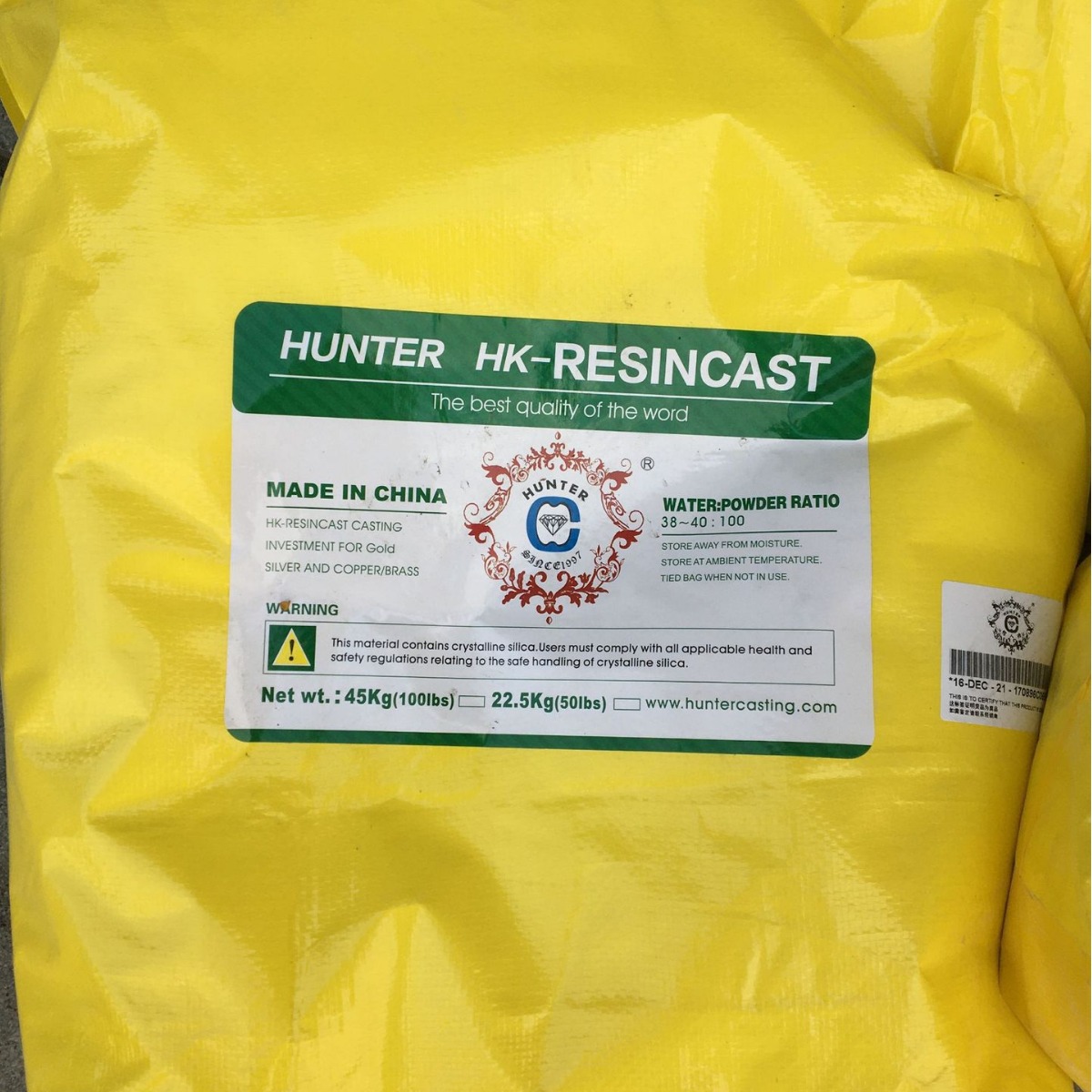 首饰铸造石膏粉白色耐高温高强度3D打印树脂铸造粉专用厂家直销