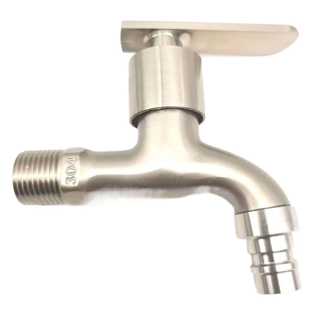 Завод прямых продаж. 4-точечная быстрооткрывающаяся Насадка для воды, матовая плоская Тяговая насадка из нержавеющей стали, остроконечный кран для стиральной машины в том же стиле