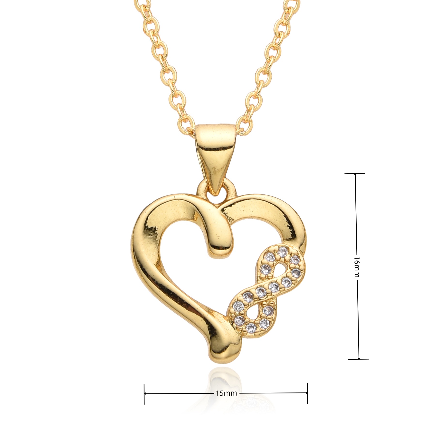 9g Weight Copper Pendant Material Zircon Inlay Material Pendant Necklace Classification Copper Chain Material 1 Piece Quantity Holiday, Date, Street Occasion Copper Material Heart Shape Pattern Women's Gender Inlay Design Simple Style, Classic Style Style Copper Inlay Heart Shape Zircon Pendant Necklace 12