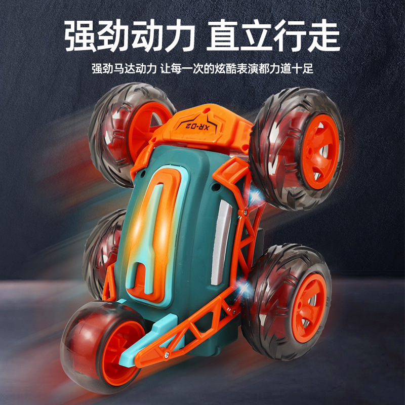 Transfronterizos 5 ruedas acrobacias carro volcado inalámbrico control remoto 360 grados rotación coche de control remoto juguetes para niños