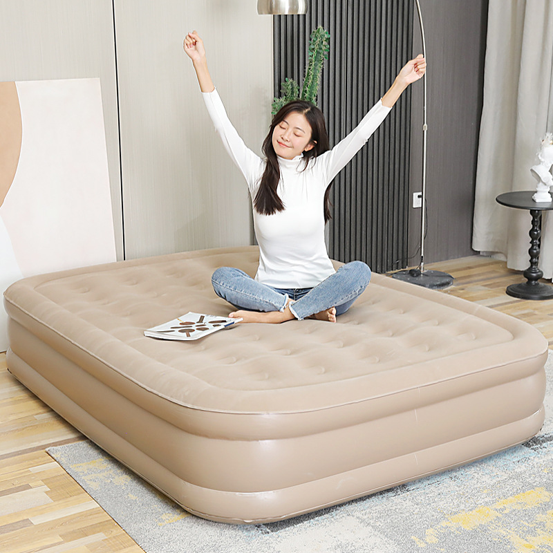 Cama Inflable Tipo Tienda de Campaña Plegable y Elevable con Bomba Integrada, Colchón Inflable para Acampar, Colchón de Aire para Acampar con Bomba de Alto Rendimiento Integrada