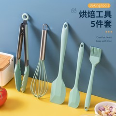 Silicone Scraper 5-Piece Set Non-Stick Pan Kitchen Utensil Scraper 5-Piece Set DIY Baking Cake Tool Kitchen Set