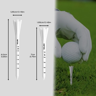 Cross-Border New Golftees Golf Five-Claw Spikes Plastic White Spikes Source Manufacturer Wholesale