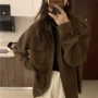中长款秋冬长袖宽松衬衫