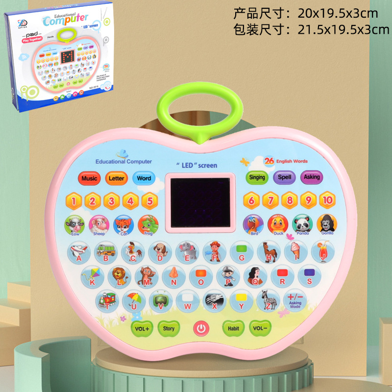 Aprendizaje educativo de niños transfronterizos Máquina de Historia de tableta de Apple gran contenido Máquina de aprendizaje juguetes educativos de educación temprana