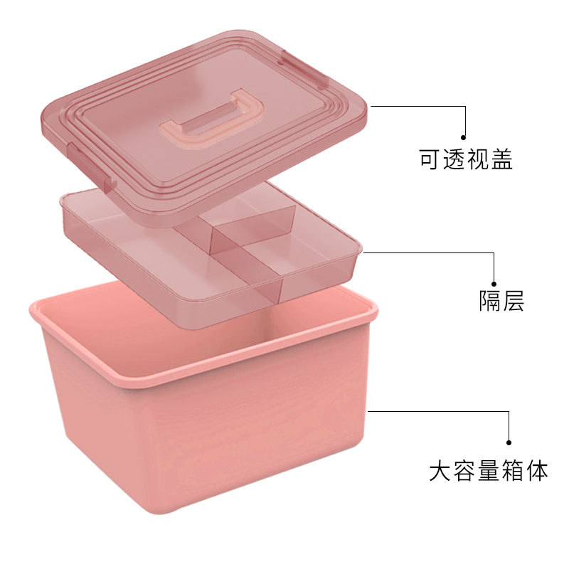 Caja de herramientas de manicure, máquina de fototerapia de gran capacidad, caja de almacenamiento de pegamento de manicure multicapa profesional para manicure