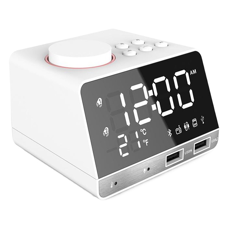 Fabricante K11 Bluetooth altavoz Radio Reloj Despertador de carga del teléfono móvil la tableta audio Música Creativa reloj pantalla