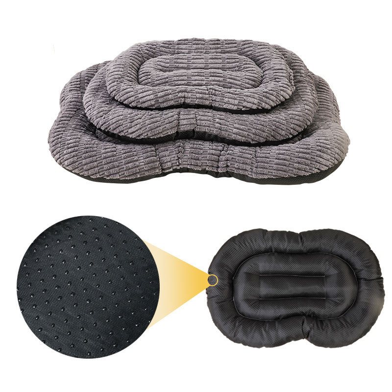 Biscuit perrera de pana de invierno gato estera de dormir antideslizante estera de perro caliente cama transfronteriza perro alfombra multicolor