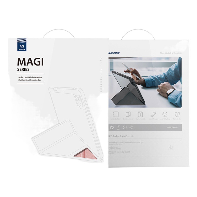 Funda protectora transparente de acrílico para iPad mini 7, desmontable y con ranura para lápiz, venta al por mayor.